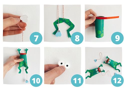 How To Make 3 Amazing Aquatic Animals With Toilet Paper Rolls frog 2